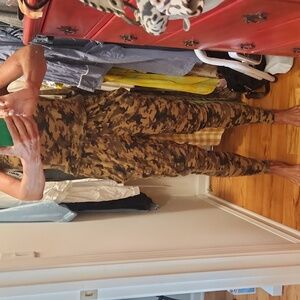 Michael Kors Camouflage Print Jumpsuit